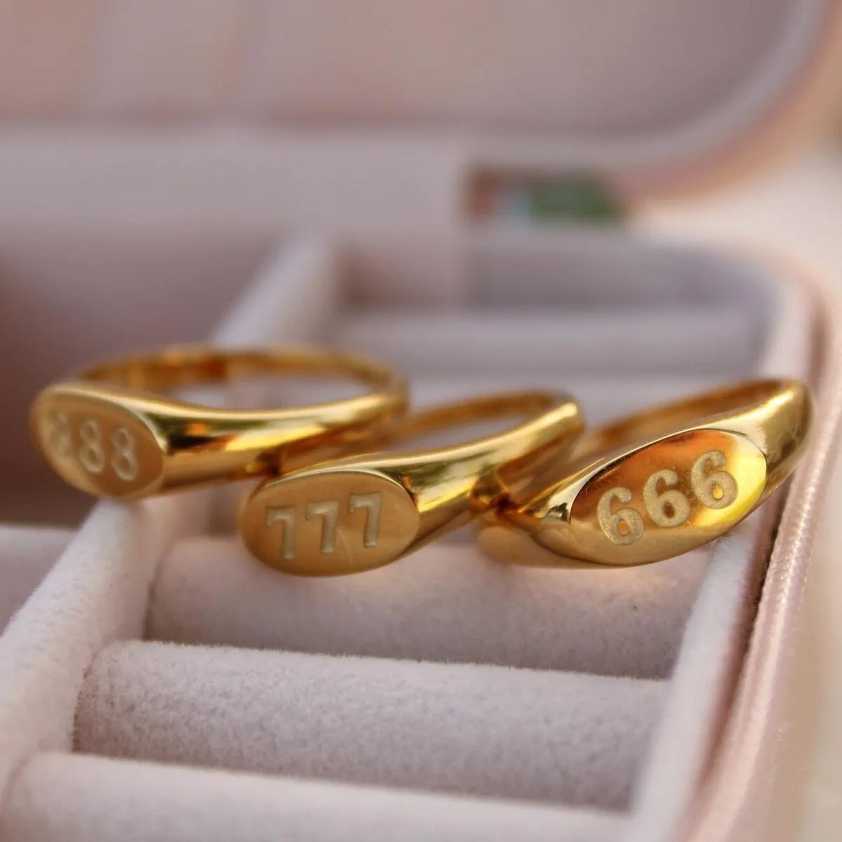 Angelica® Angel Number Signet Ring - Image 5