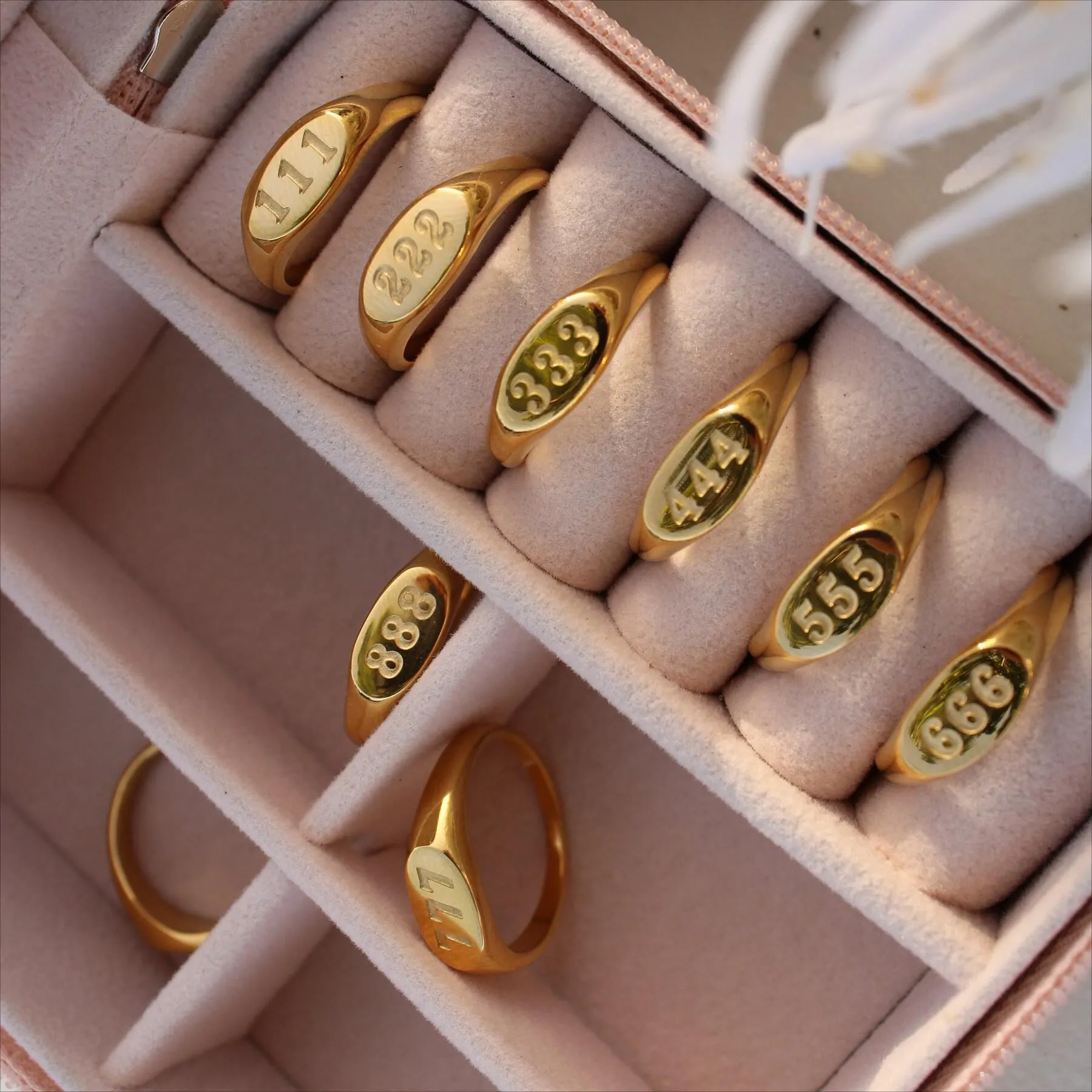 Angelica® Angel Number Signet Ring - Image 8