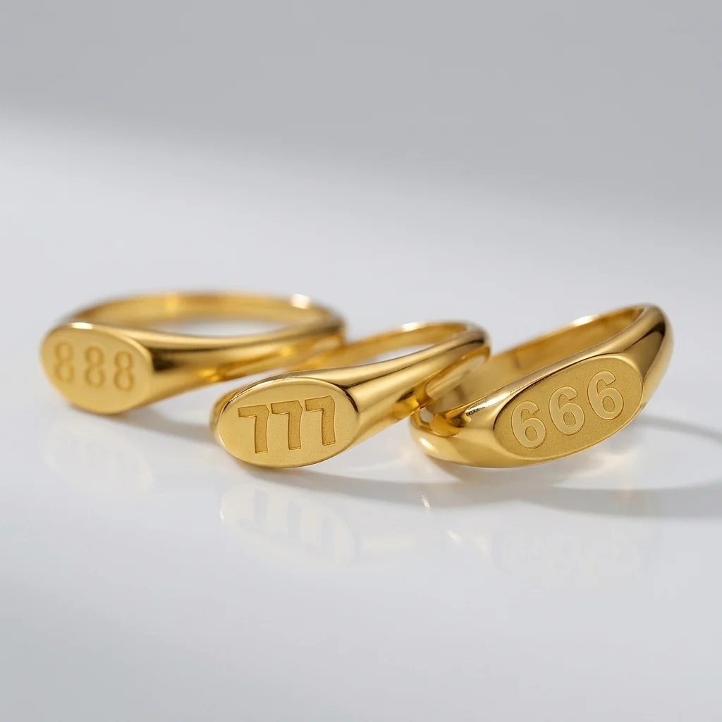Angelica® Angel Number Signet Ring - Image 9