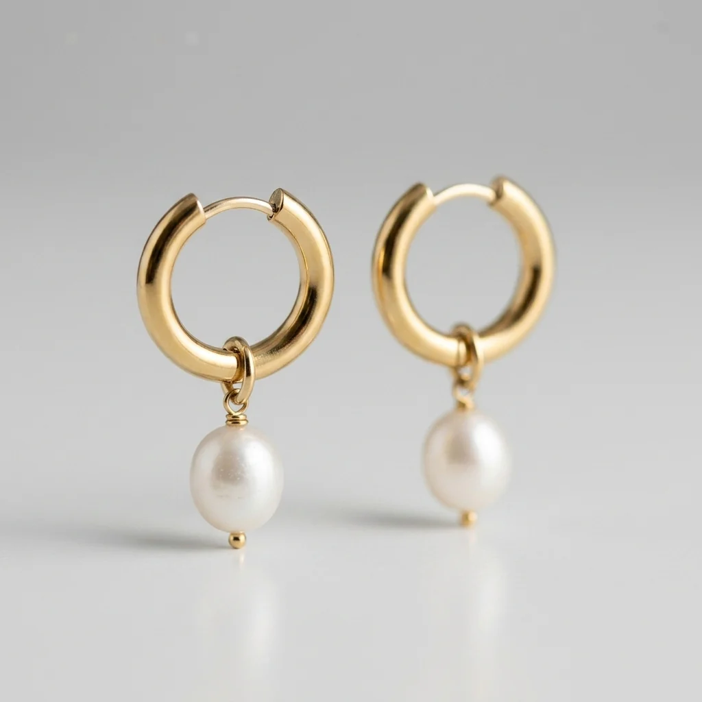 Bethany Pearl Drop Hoop (Bundle) - Image 9
