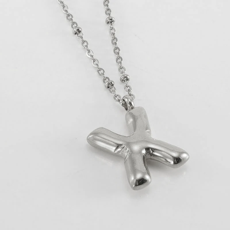 Bubble Letter Initial Necklace - Image 60