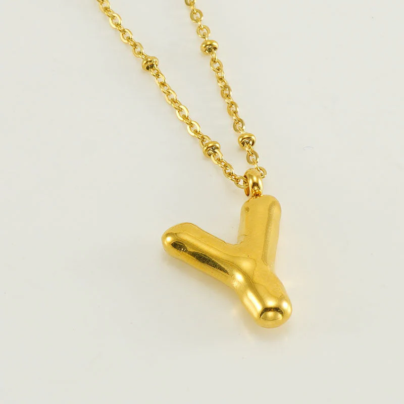Bubble Letter Initial Necklace (Bundle) - Image 32