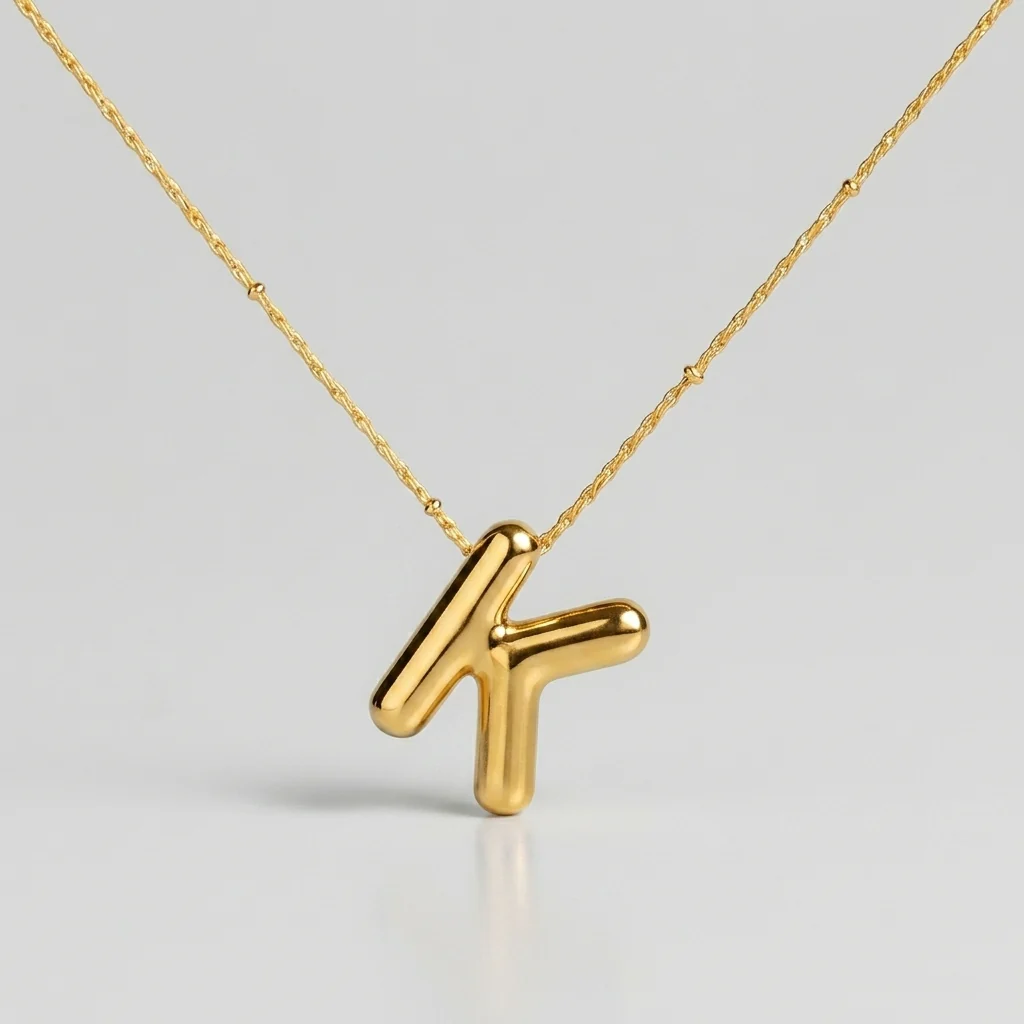 Bubble Letter Initial Necklace (Bundle) - Image 66