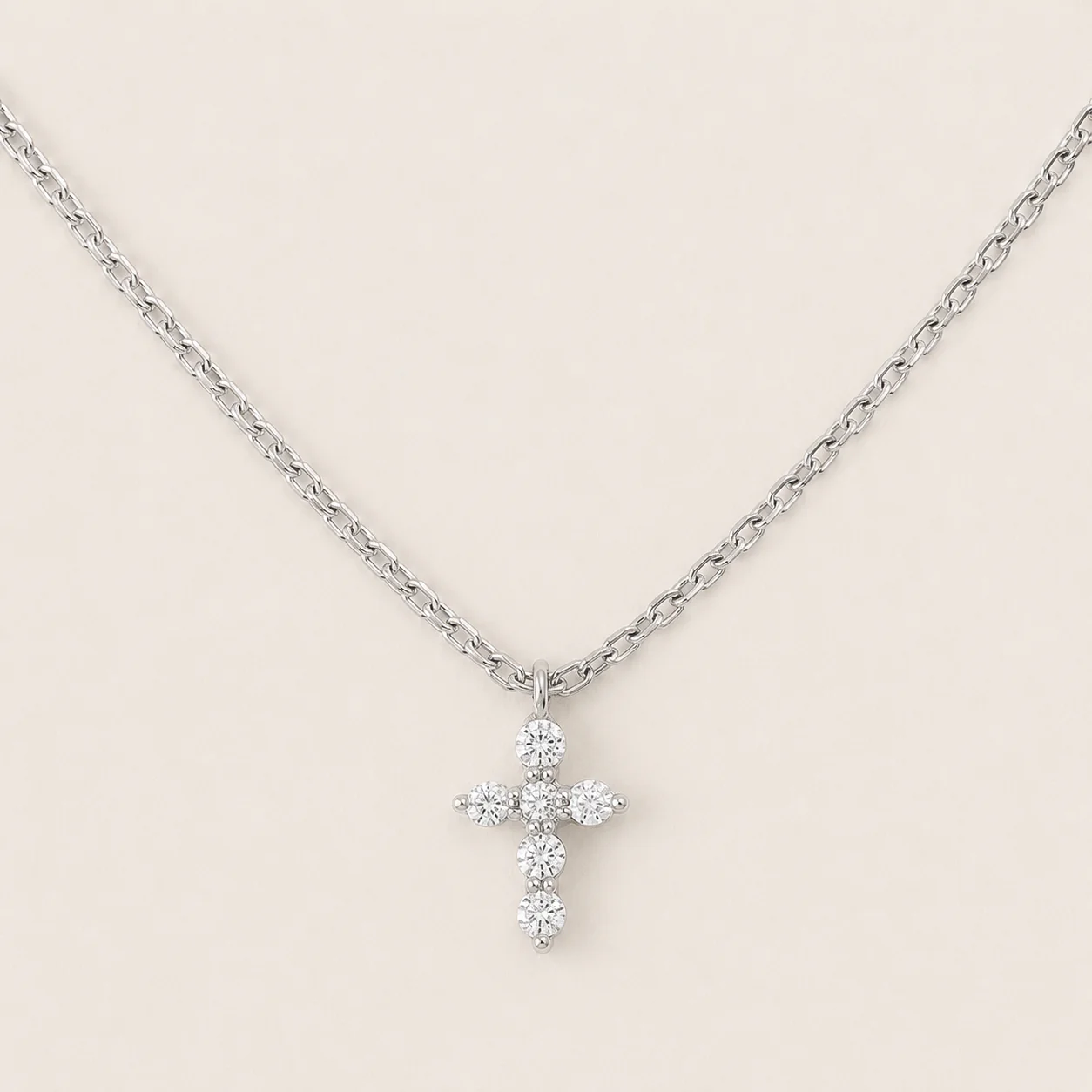 Cascade Cross Necklace - Image 2