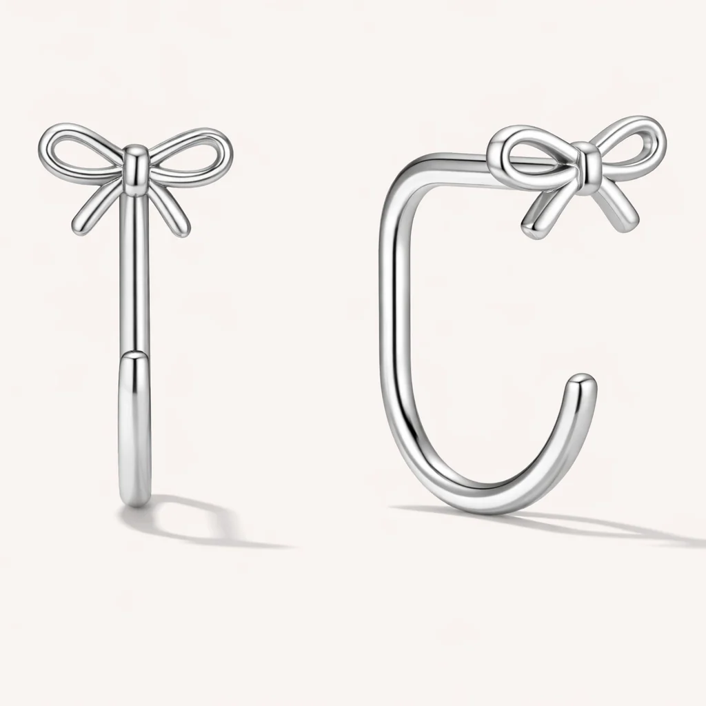 Coco Bow Comfort Earrings - Image 2