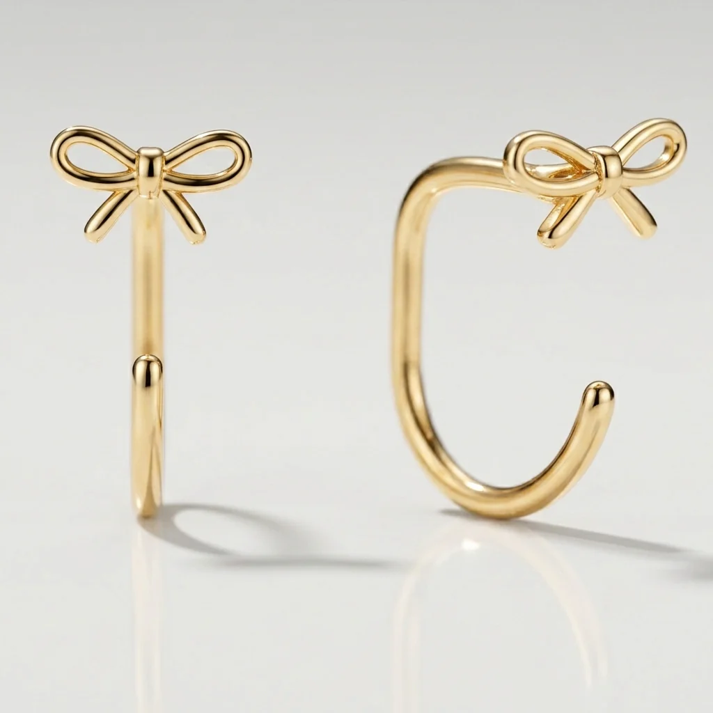 Coco Bow Comfort Earrings - Image 3