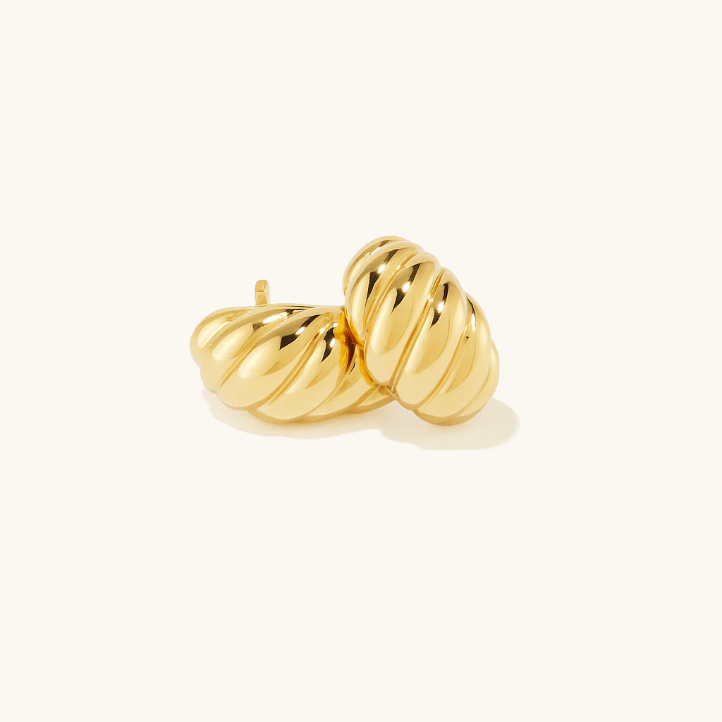 Croissant Huggie Earrings - Image 5