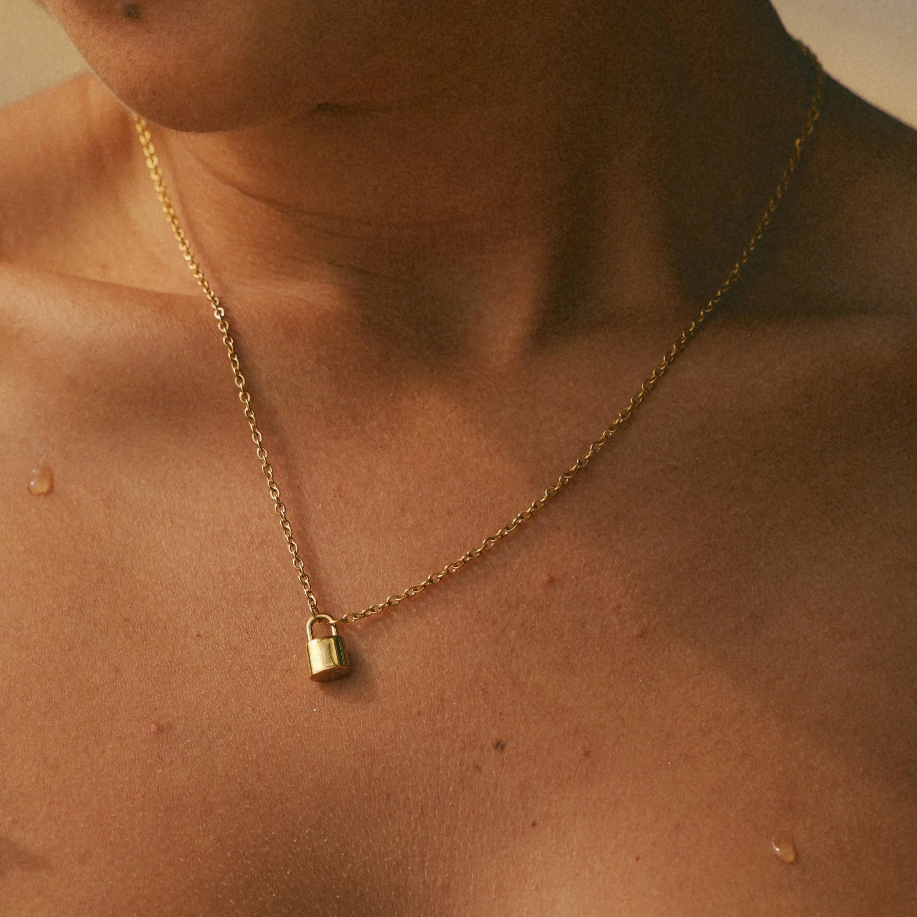 Ellie® Initial Love Lock 18k Gold Necklace (Bundle) - Image 2
