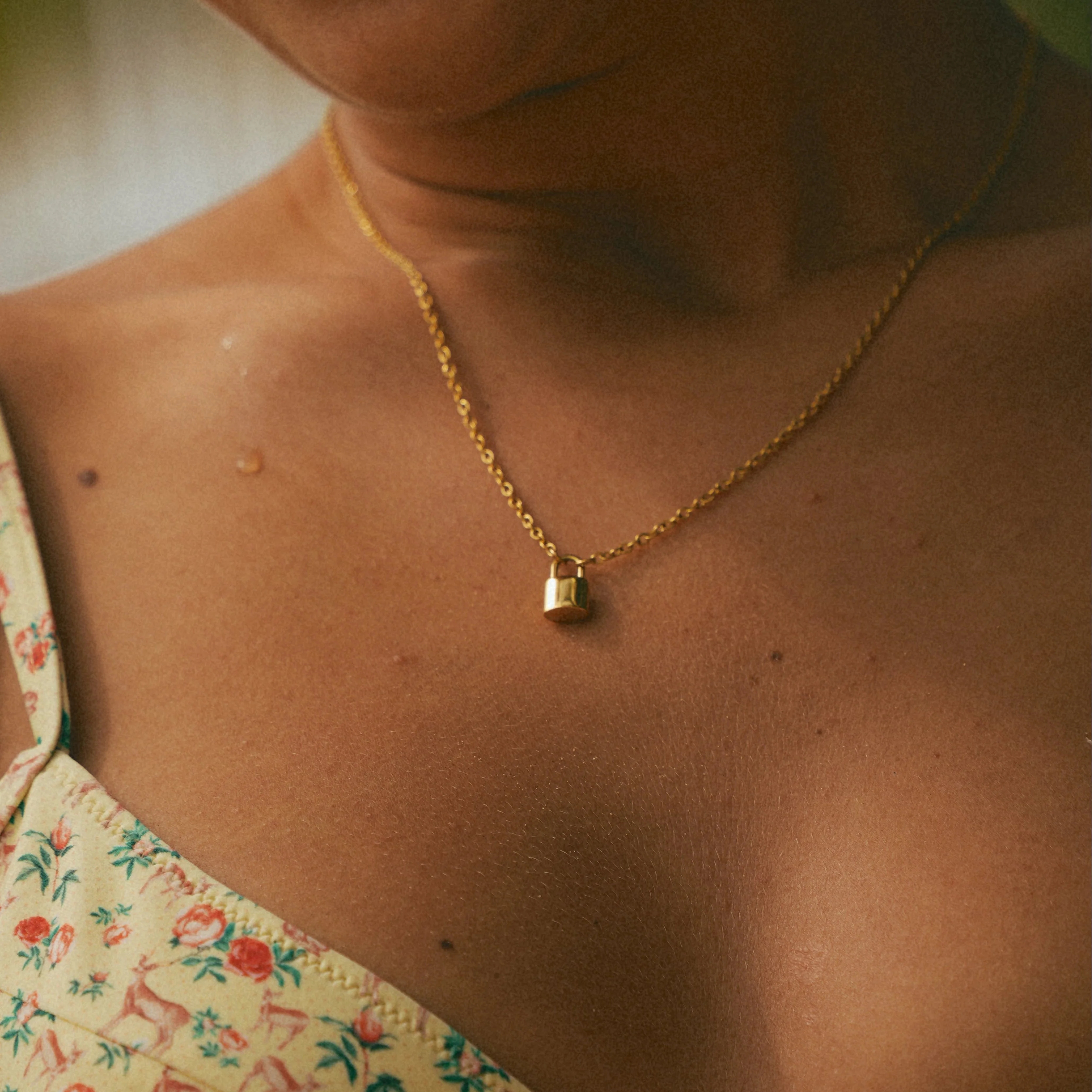 Ellie® Initial Love Lock 18k Gold Necklace (Bundle) - Image 5