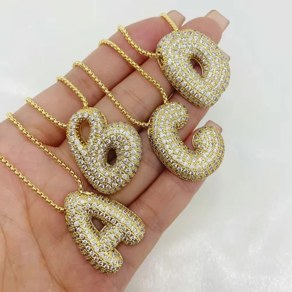 Hailey Bubble Initial Necklace (Bundle) - Image 8