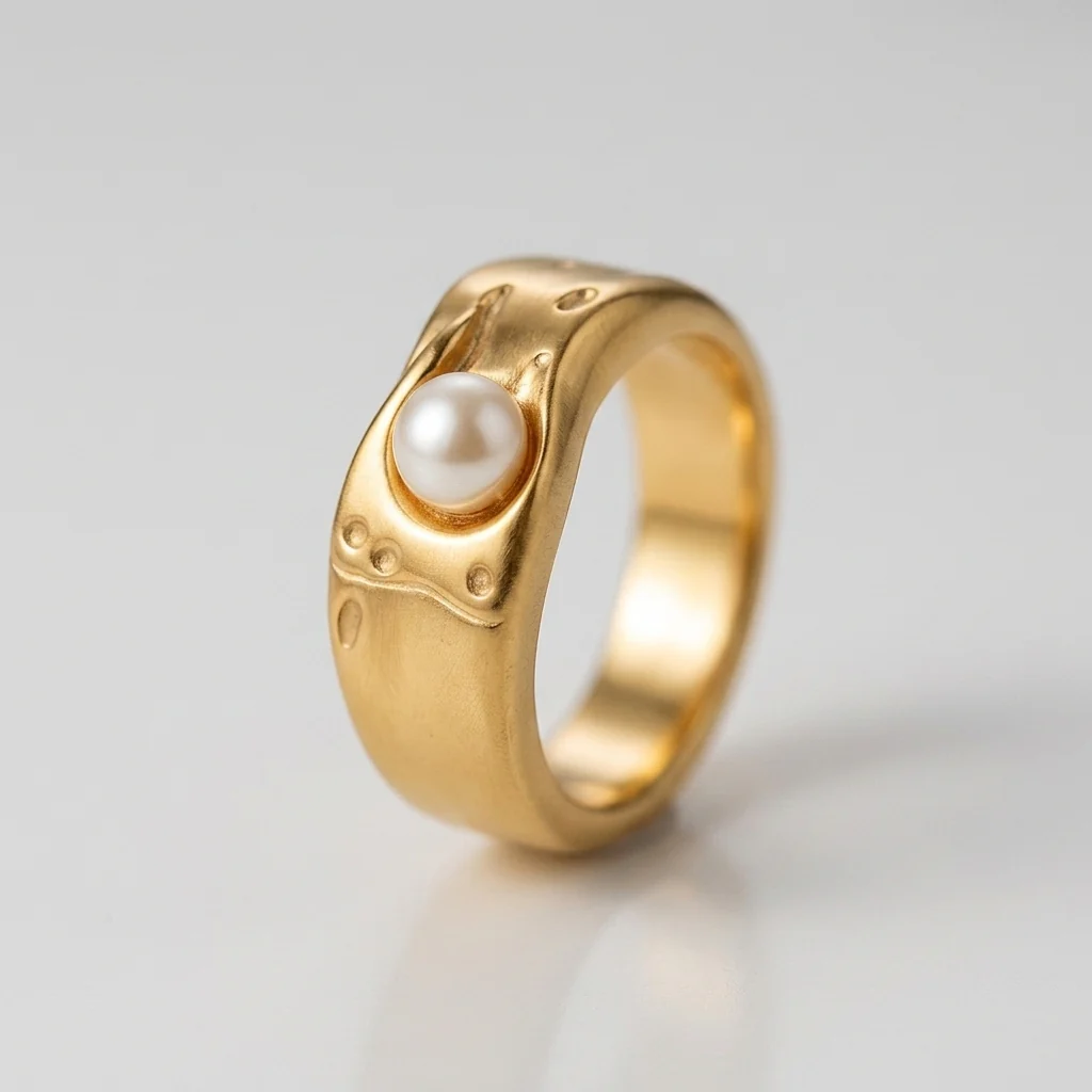 Lava de Oro Pearl Ring - Image 6