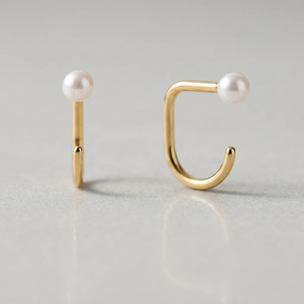 Pearl Comfort Earrings - Image 3