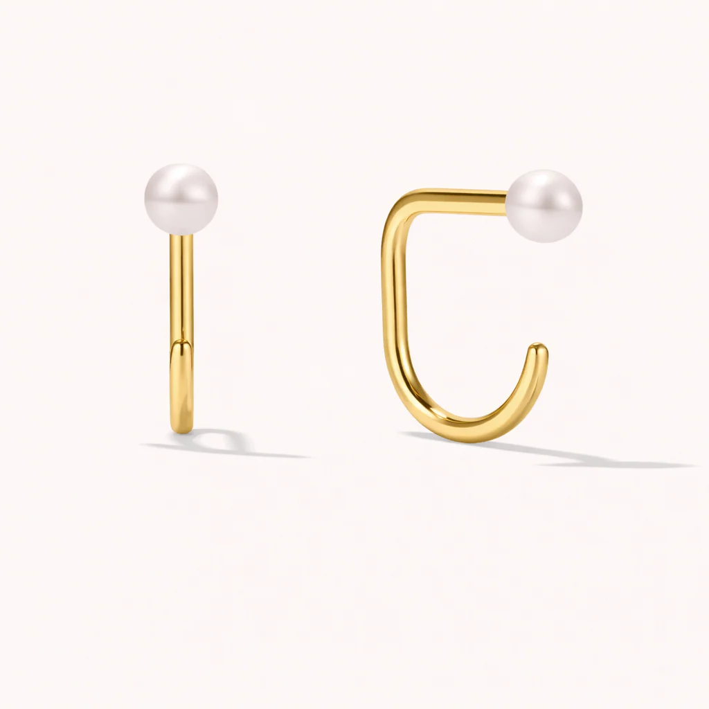 Pearl Comfort Earrings - Image 4