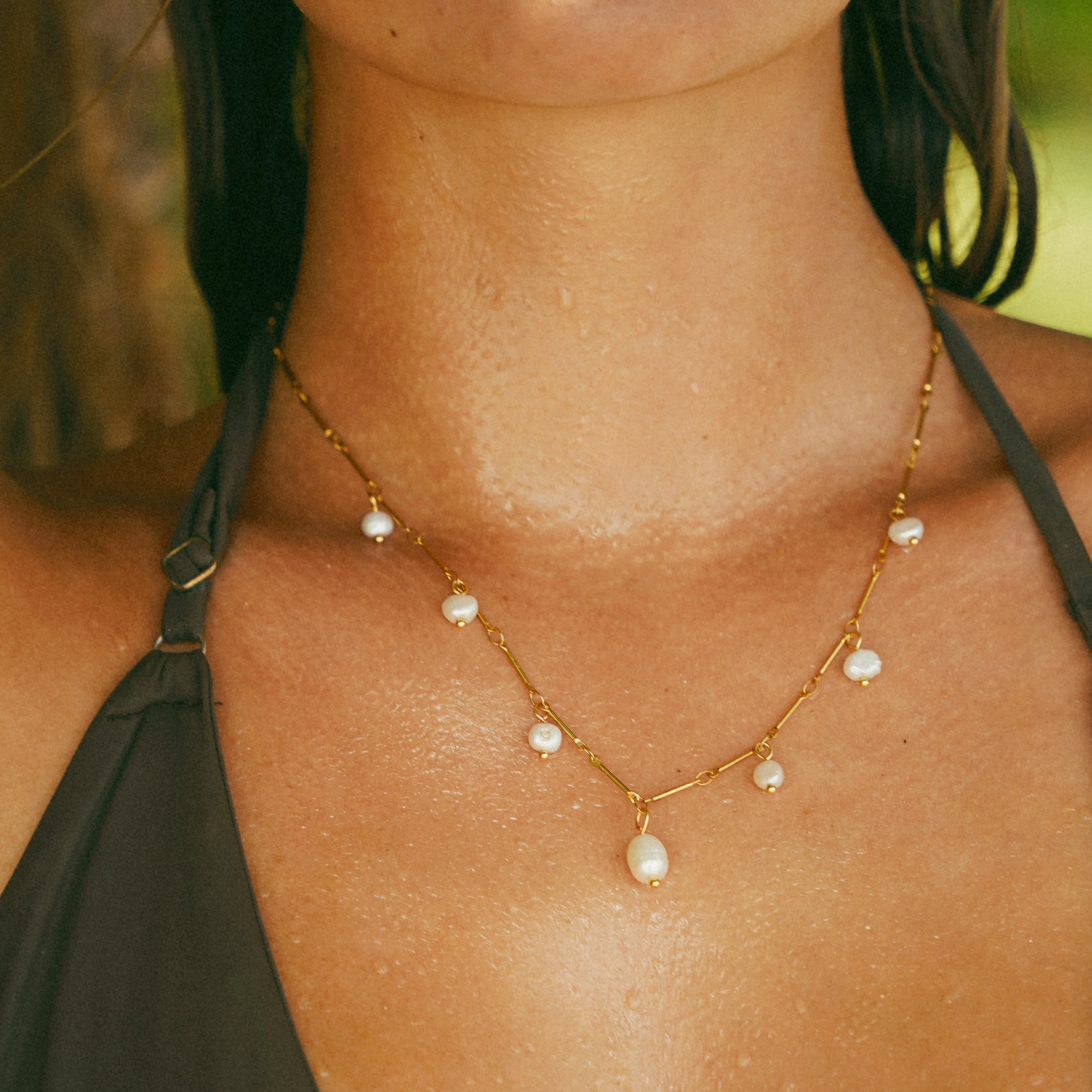 Santorini Pearl Necklace - Image 2