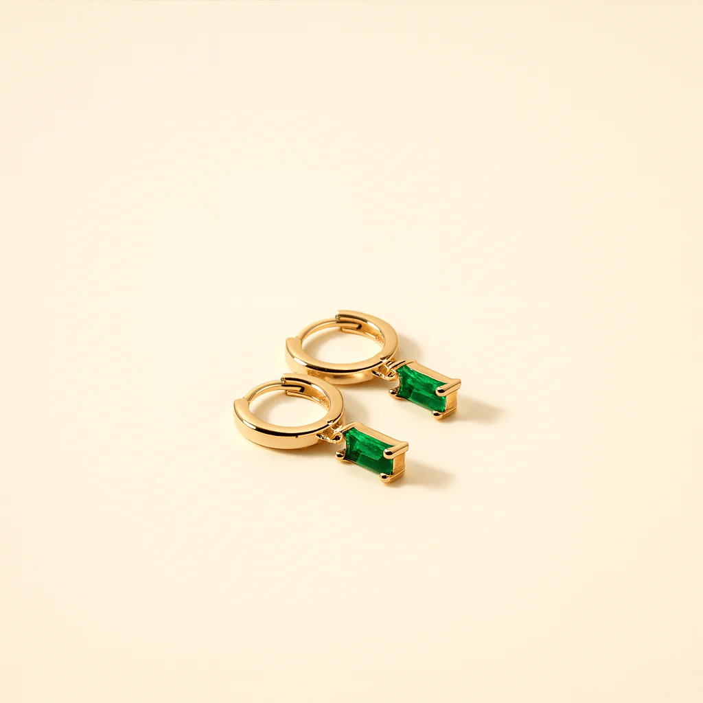 Bella Birthstone Huggies Earrings - Image 19