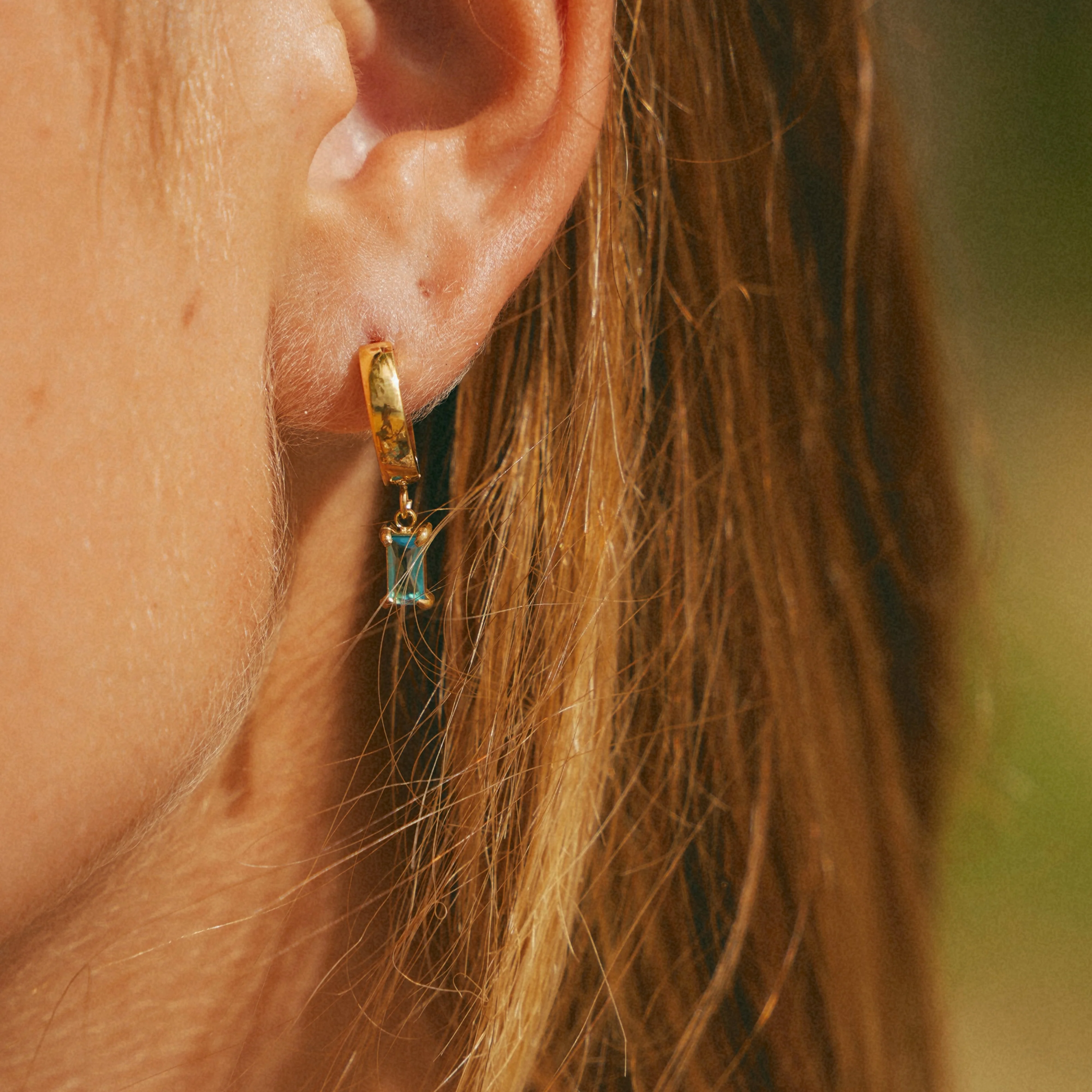 Bella Birthstone Huggies Earrings - Image 2