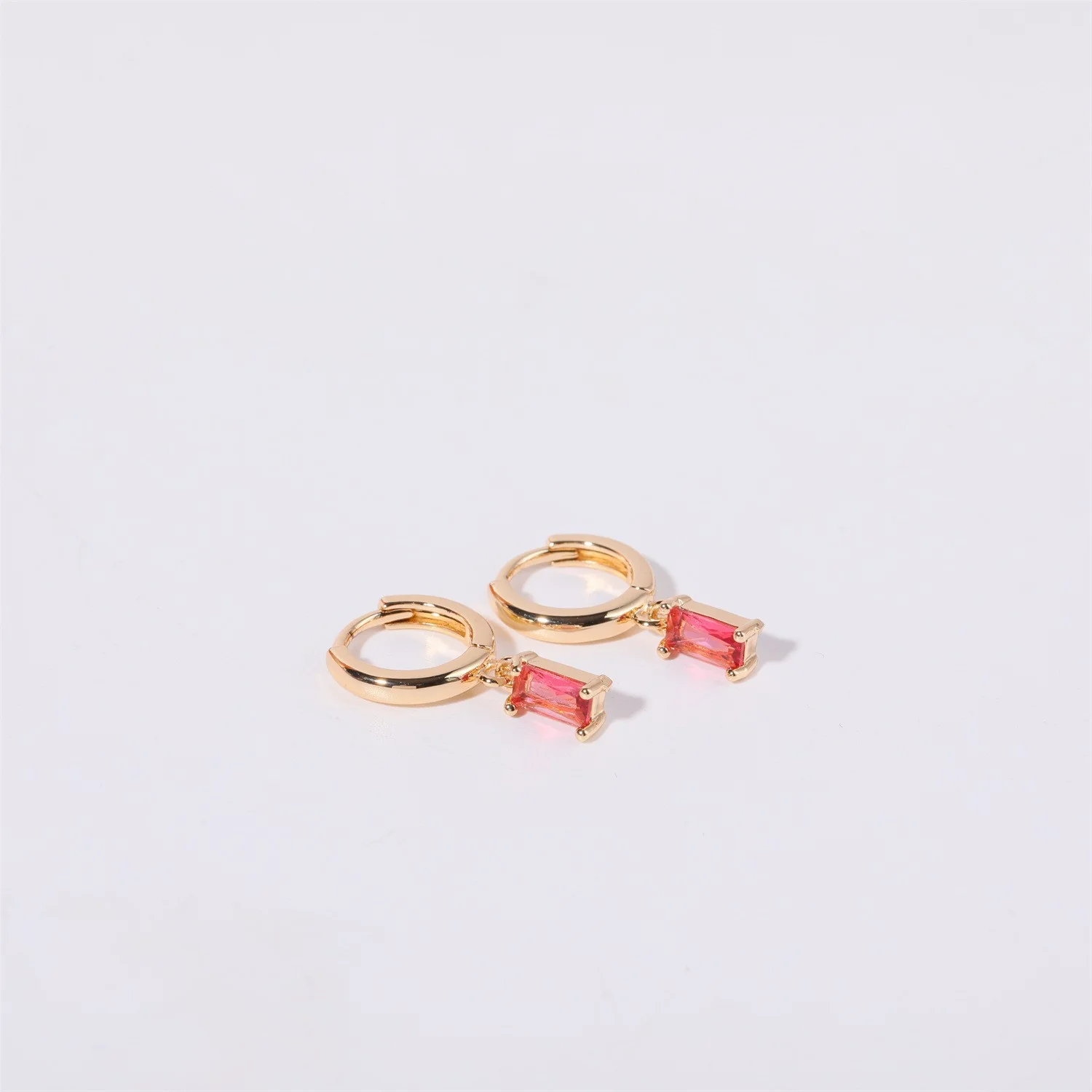 Bella Birthstone Huggies Earrings - Image 6