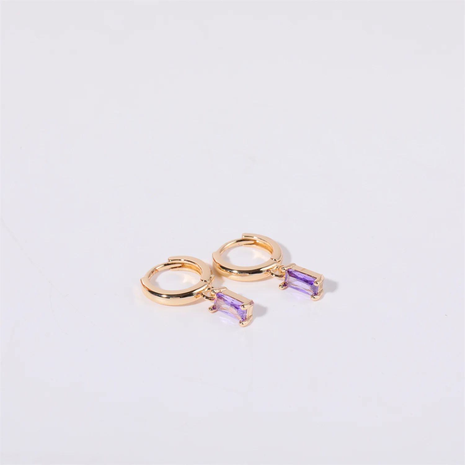 Bella Birthstone Huggies Earrings - Image 7