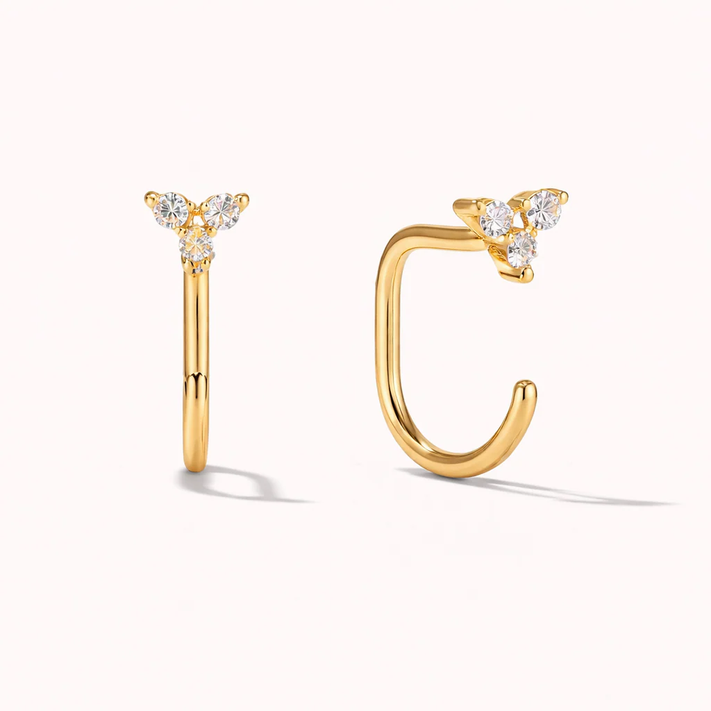 Trinity Star Comfort Earrings - Image 7