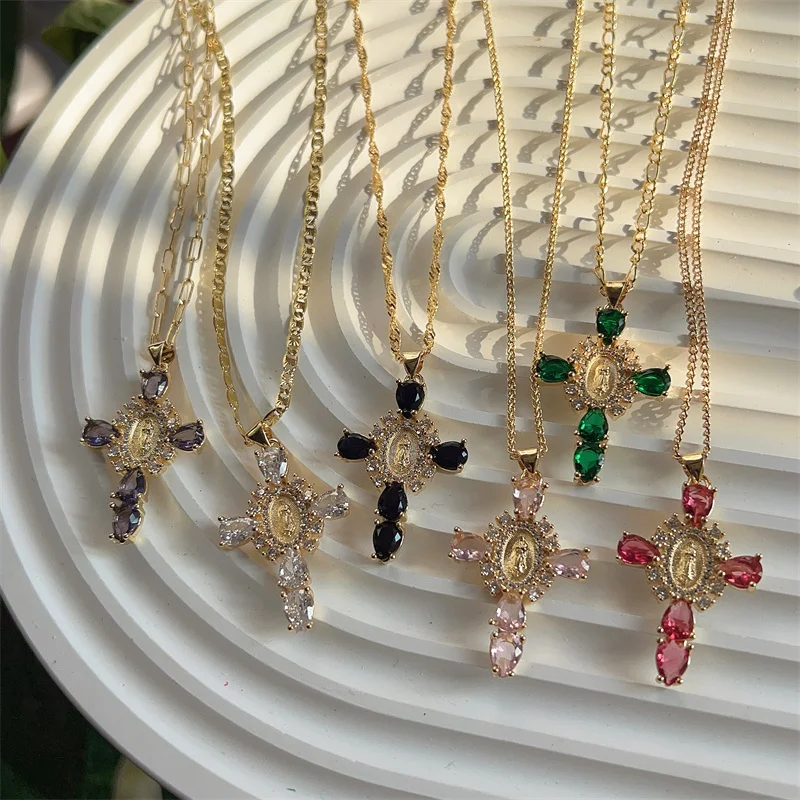 Valerie® Virgin Mary Cross Pendants - Image 8