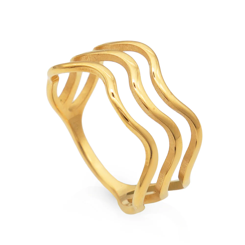 Wave Trio Ring - Image 4
