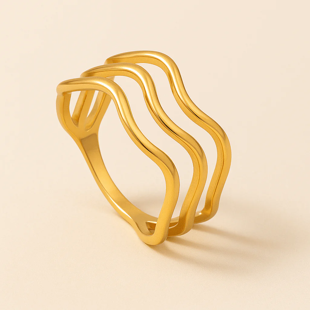 Wave Trio Ring - Image 5